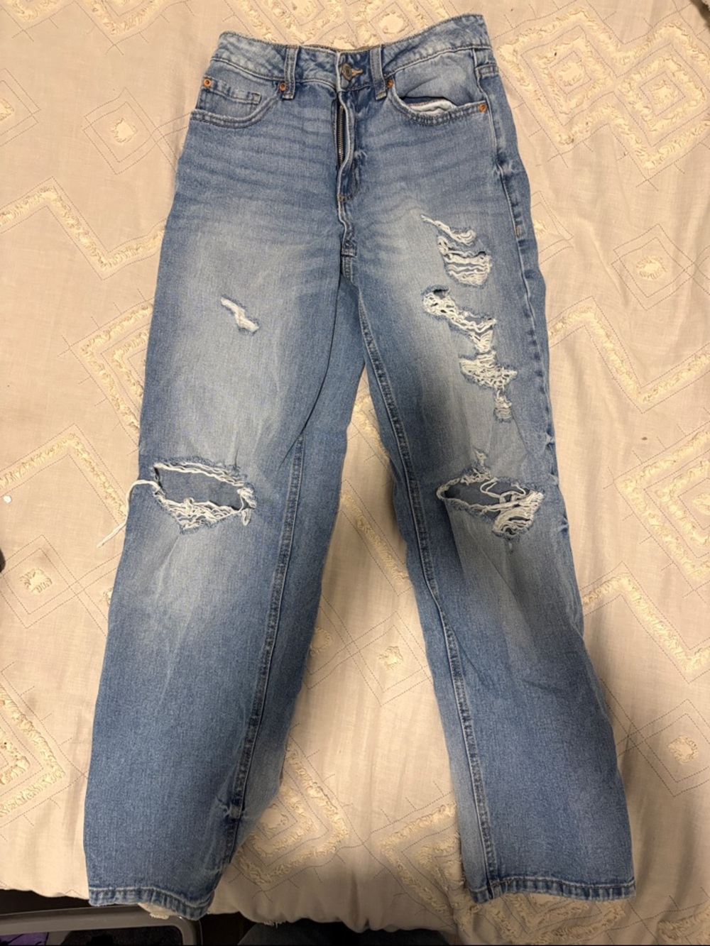 Light Blue Distressed Women’s Jeans